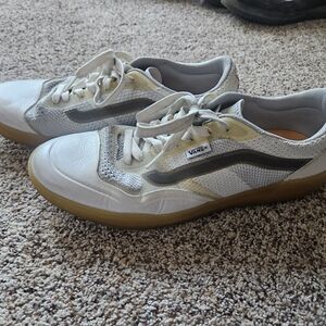 Vans White and Gray Casual Sneakers